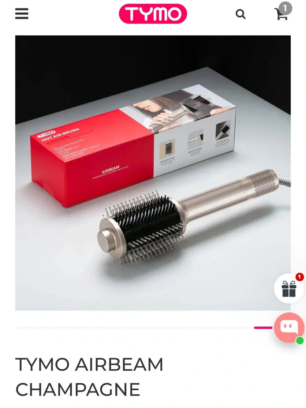 Tymo Hot Air Brush Champagne